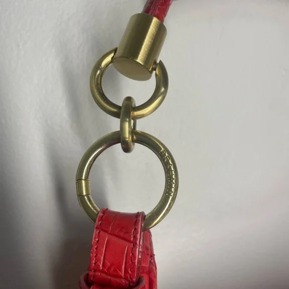 Brahmin Red Croc-Embossed Hobo Bag - Picture 9 of 10